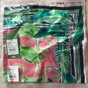 Lilly pulitzer square silk scarf